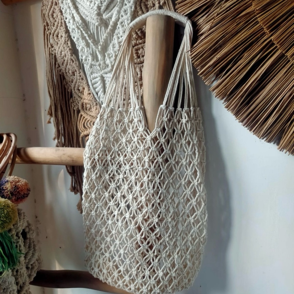 Handmade Macrame Tote Bag
